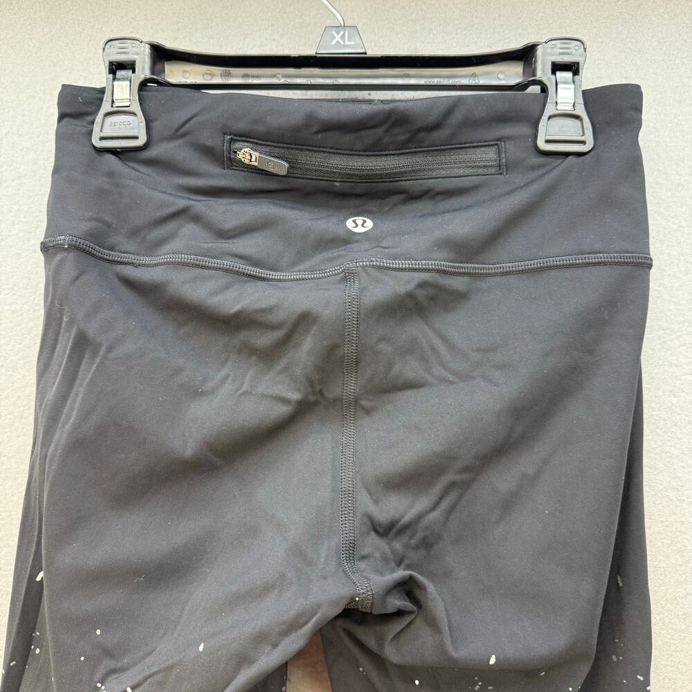 Lululemon Wunder Tight Leggings Women's 4 Black Silver Special Edition Shine - Picture 5 of 14